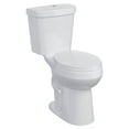 thumbnail image 1 of 21" Toilet, Two-Piece Toilet, ADA Toilet with Dual Flush, Elongated Toilets for Bathrooms with Soft Close Seat, Universal Height with 1.28 Siphonic Flush Cotton White, 1 of 8