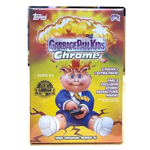 Collectible 21 Topps Cards: Garbage Pail Kids (GPK) Chrome Value Box