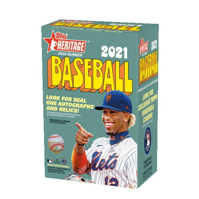 21 Topps Heritage High Number Baseball Blaster Box Trading Cards