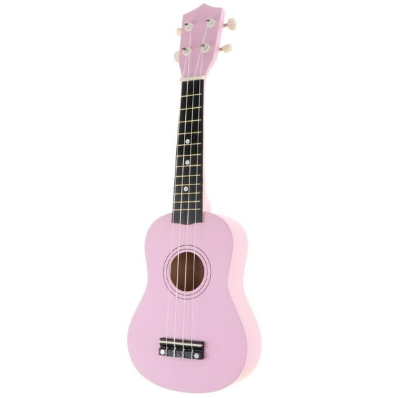 21 '' Ukulele Kids Starter 4 Vintage Cords Ukuleles Quick Beginner Learn Songbook - Pink