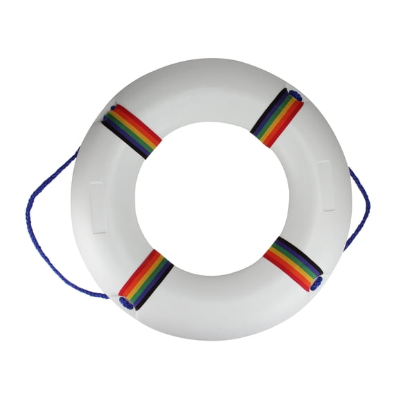 Northlight Swimming Pool Safety Ring Buoy 21" - White
