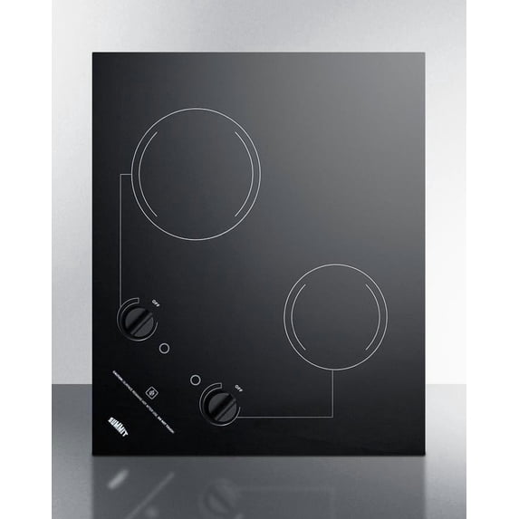 21" Wide 115V 2-Burner Radiant Cooktop