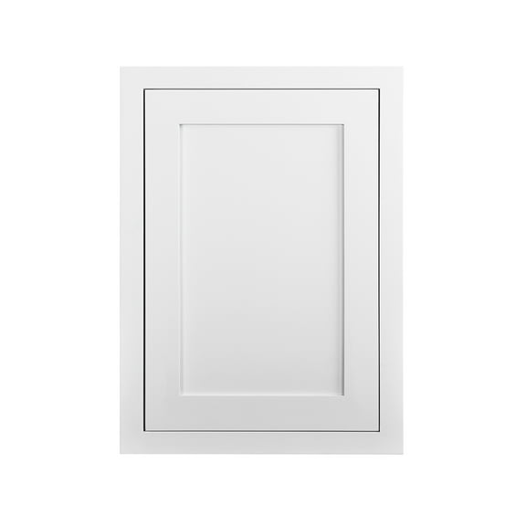 21" Wide 30" Tall 14" Deep Cabinet Snow White Inset Shaker - Single Door