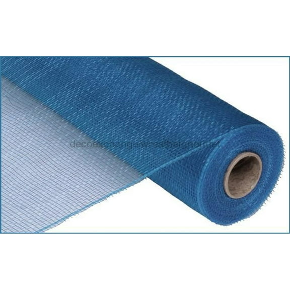 21" Wide Poly Deco Mesh Denim Blue 10 Yard Perfect For Decorating, Wrapping And Crafts Plastic Decorative Mesh Waterproof, Durable And Reusable