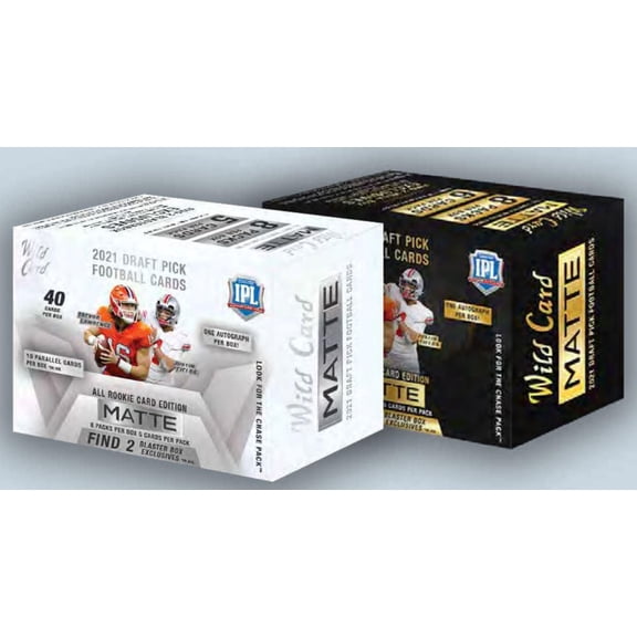21 Wild Card Draft Picks Football Matte Premium Blaster Box