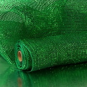 21" X 10 Yards Emerald Metallic Deco Mesh by Paper Mart