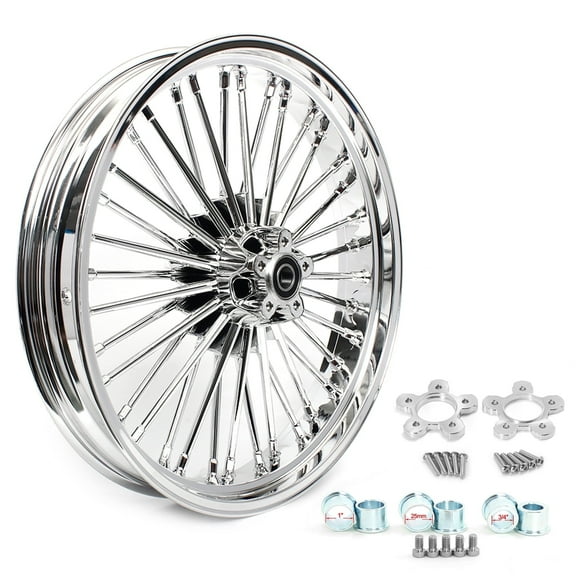 21"X3.5" 36 Fat Spoke Front Wheel Rim Dual Disc For Harley Electra Glide 2000-2007 2004 2005 2006