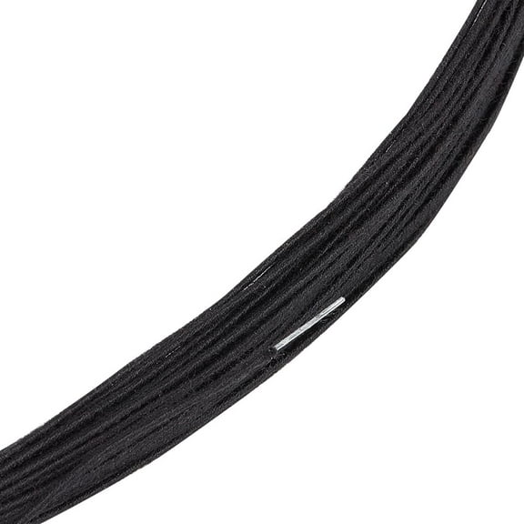 21 Yard Black Cotton Covered Millinery Wire Cotton Covered Floral Wire with Wire Inside for DIY Sewing Supplies Brim Making Accessories Diameter: 1mm