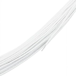BENECREAT 3mm Smoke White Elastic Cord 20m/21 Yard Stretch Thread