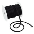 thumbnail image 1 of 21 Yards Elastic Cord 5mm Black Polyester Stretchy String for Hair Ties Headbands Stretchy Cord for Sewing Crafts and Art Projects DIY Black, 1 of 9