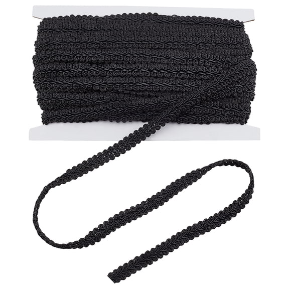 21 Yards Gimp Braid Trim 11mm/0.43" Polyester Woven Braid Trim Fabric Gimp Trim Ribbon for Costume DIY Crafts Sewing Upholstery Home Decoration