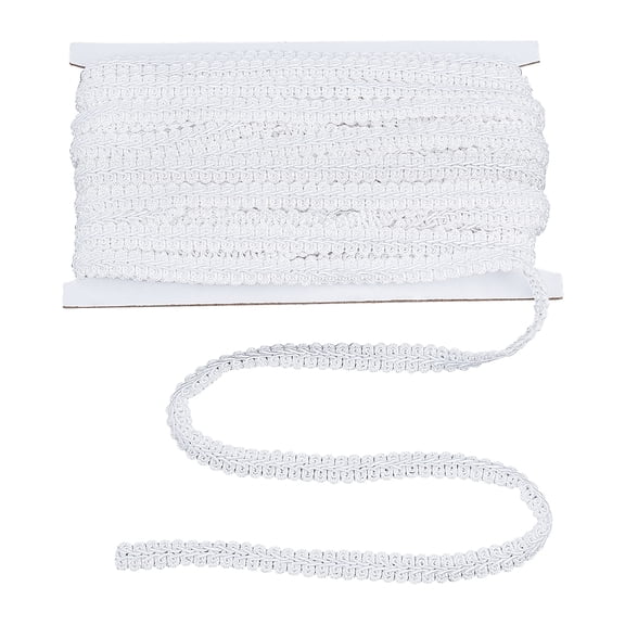21 Yards Polyester Woven Gimp Braid Trim 3/8 inch(11mm) Embroidery Braid Twist Fabric Lace Trim Edge Craft Decorative Ribbon for Home Decoration