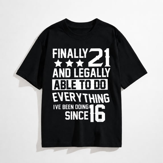 21 Years Old - 21st Birthday T-Shirt