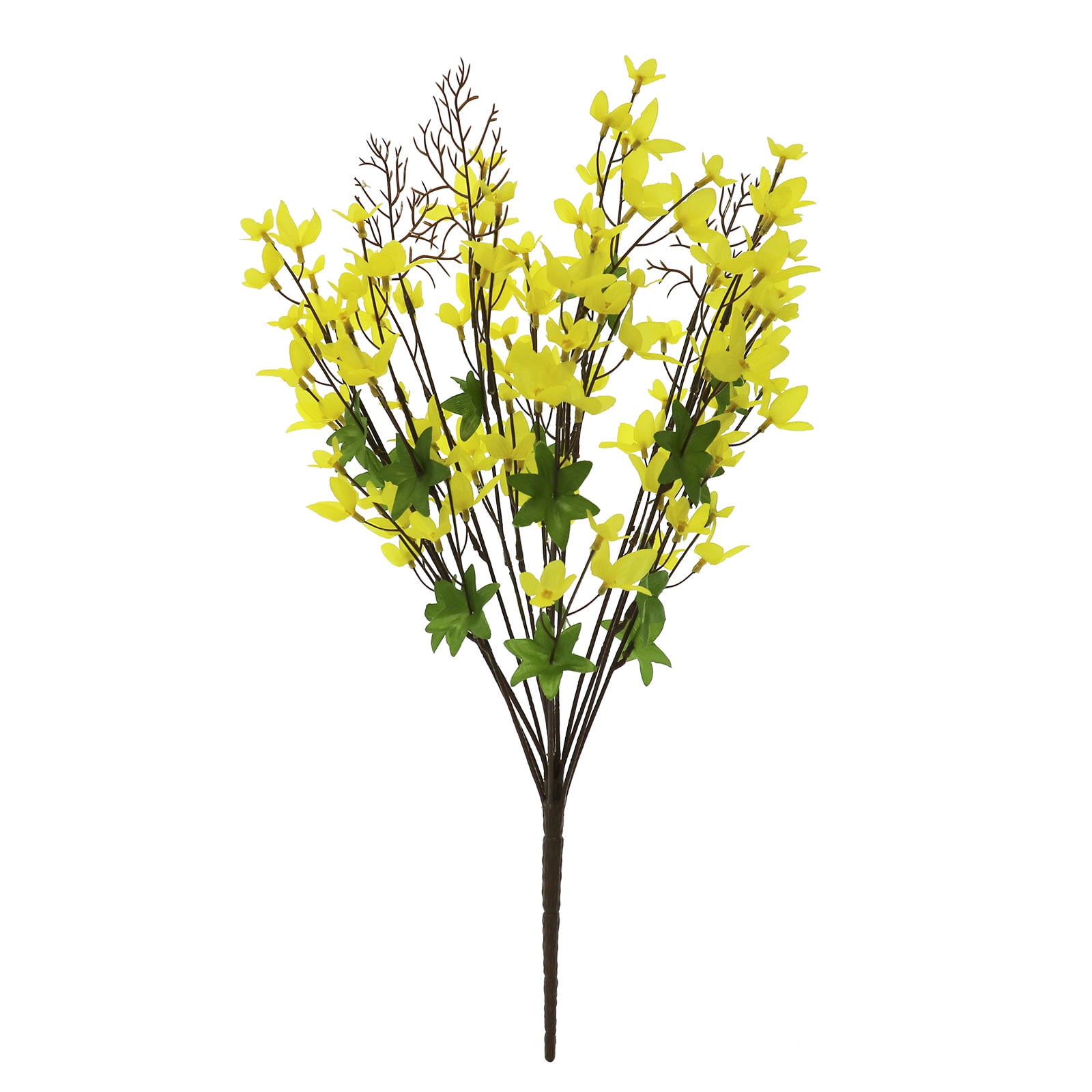 21" Yellow and Green Faux Forsythia Bush