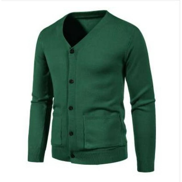 21 autumn and winter Foreign Trade men‘s casual Vneck cardigan sweater