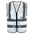 thumbnail image 1 of 21 colour High visibility viz vest hi vis viz reflective safety vests for men, 1 of 4