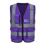 21 colour High visibility viz vest hi vis viz reflective safety vests for men