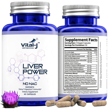 21-in-1 Liver Support Supplement, Liver Cleanse Detox & Repair for Digestion & Immunity - 120 Capsules