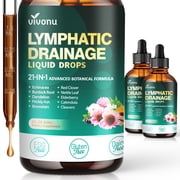 21-in-1 Lymphatic Drainage Supplements Drops,Immune & Lymph System Support | Liposome Technology,Increase Absorption Rate with Echinacea,Dandelion,Burdock,Bromelain,Calendula,Turmeric,2 Pack