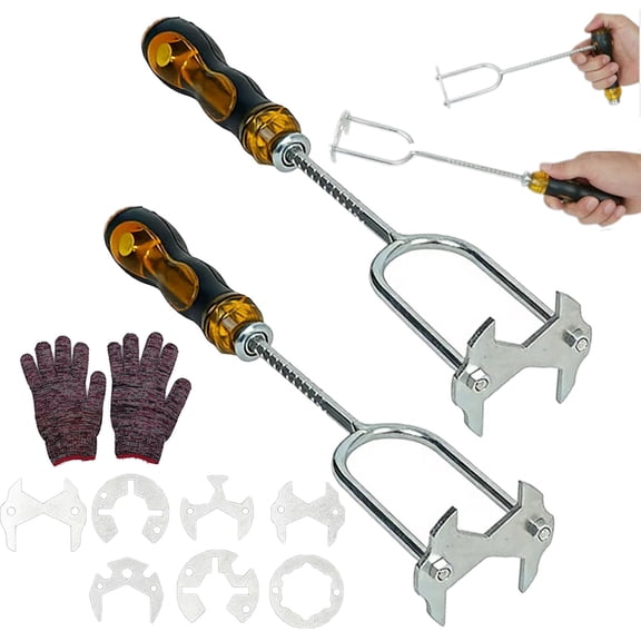 21-in-1 Telescopic Multi-function Sink Wrench, Sink Wrench Faucet Tool with 7 Interchangeable Die Heads, Plumbing Tools for Tight Spaces Kitchen & Bathroom