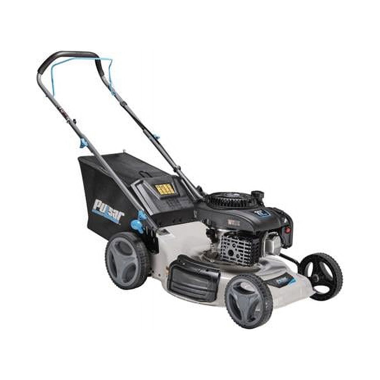 21 in. 200 cc Gasoline White 3-in-1 Lawn Mower with Recoil Start