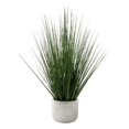 thumbnail image 1 of 21 in. Decorative Green Grass Artificial Plant, White Pot, 1 of 1