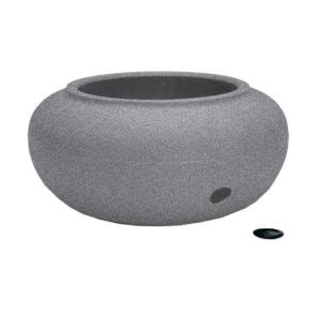 Granite Round Outdoor Garden Hose Storage Pot