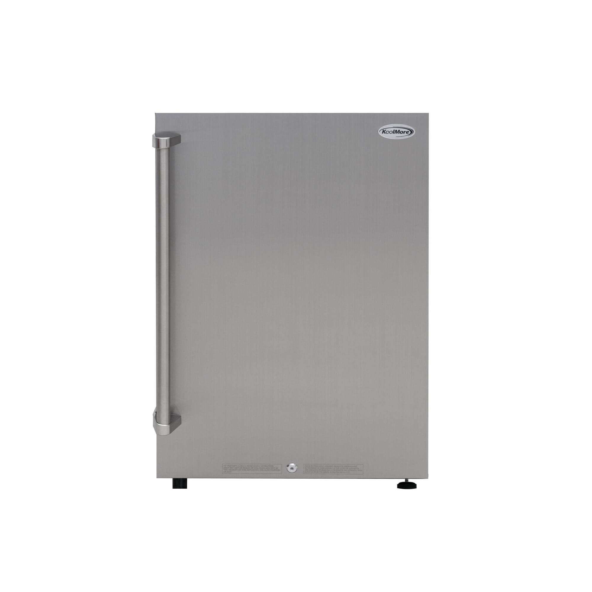 21 in. Outdoor Refrigerator with IPX 4 Rating and Glass Shelves 4.4 Cu. ft. in Stainless-Steel (KM-OKS-OFRC-44SS)