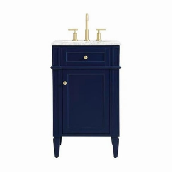21 in. Single Bathroom Vanity in Blue