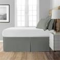 thumbnail image 1 of 21 in. Space Maker Extra Long Drop Length Silver Bed Skirt, Queen Size, 1 of 1