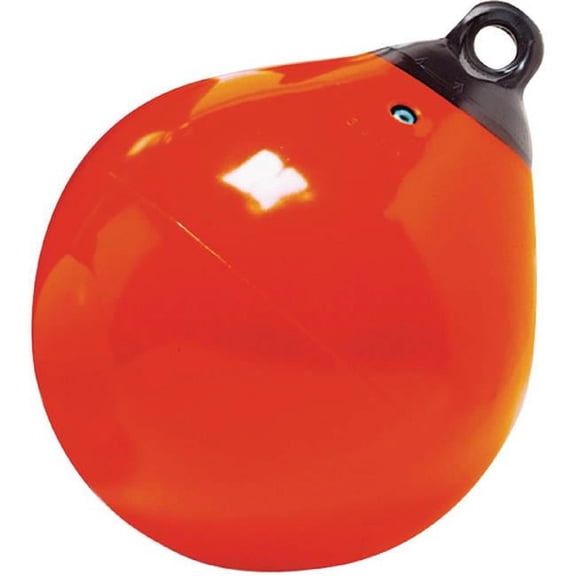 21 in. Tuff End & Trade Inflatable Vinyl Buoy - Orange