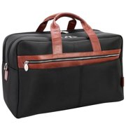 21 in. U Series Wellington Nylon Two-Tone Dual-Compartment Laptop & Tablet Carry-All Duffel Bag, Black