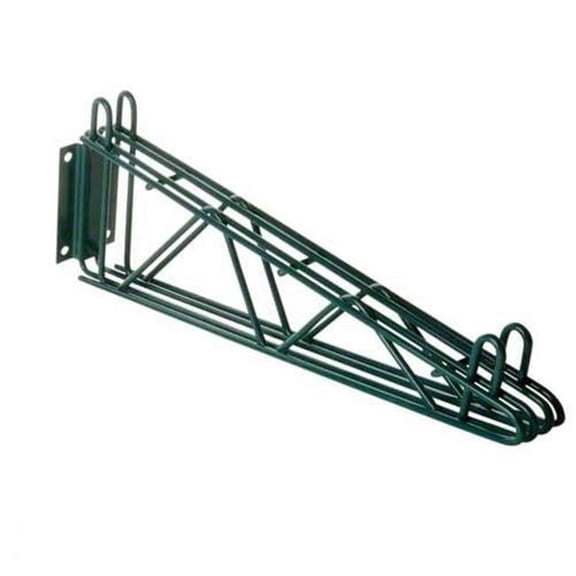 21 in. double wall brackets green epoxy