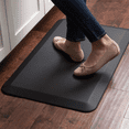 thumbnail image 1 of 21 in. x 40 in. Anti-Fatigue Kitchen Runner Comfort Floor Mat, Black Non-Slip Standing Mats, 1 of 7