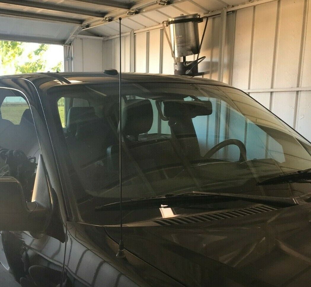 21" Black Stainless AM/FM Antenna Mast For Ford Explorer & Sport Trac (1991-2010) – Fender Mount, Easy Install