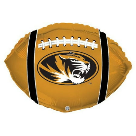 21 inch Missouri Tigers Football Foil Mylar Balloon - Party Supplies Decorations