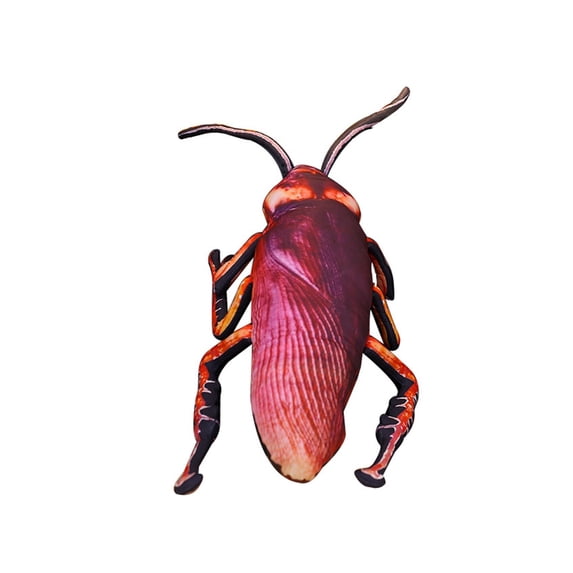 21 inch Realistic Cockroach Plush Toy Giant Insect Stuffed Animal Pillow Soft Decorative Cushion Funny Bug Doll for Friends Adults Home Decor Unique Prank Gift