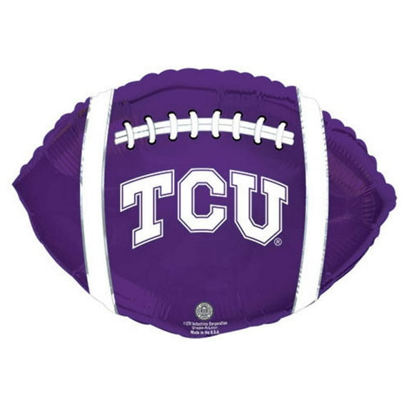21 inch Texas Christian University Tcu Horned Frogs Football Foil Mylar Balloon - Party Supplies Decorations