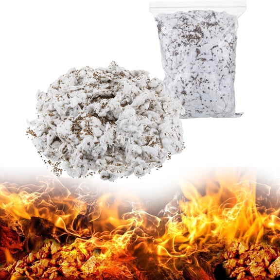 21 oz Gas Fireplace Embers & Vermiculite for Vented Gas Fireplaces | Tutuviw Fake Coals for Use with Gas Logs Glowing Embers for Ventless, Insert, Vented, Propane