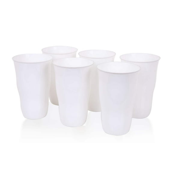 21 oz Tumbler Plastic Reusable Cups (Set of 6)