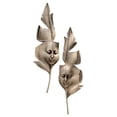 thumbnail image 1 of 21" Italian Carnival Venetian Greenmen Feather Wall Mask Art Deco - Set Of 2, 1 of 1