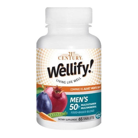 21 st Century Wellify Multivitamin Multimineral Tablets for Men 50+, 65 Ea