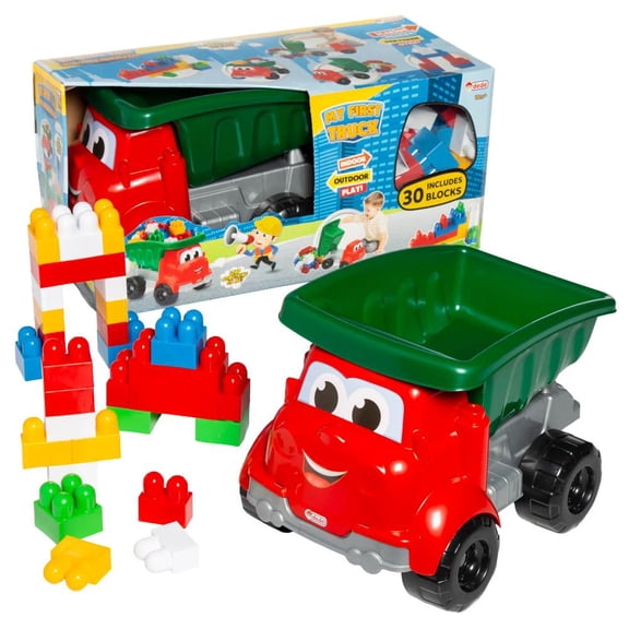 21" x 10" My First Big Truck with Plastic Building Blocks Set - 31 Pc.