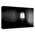 thumbnail image 1 of 21" x 14" Tunnel by Vladimir Kostka - Wall Art Print on Canvas Fabric Black, 1 of 3