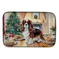 thumbnail image 1 of 21 x 14 in. Unisex Cavalier Spaniel Christmas Cookies Dish Drying Mat, 1 of 1