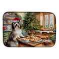 thumbnail image 1 of 21 x 14 in. Unisex Havanese Christmas Cookies Dish Drying Mat, 1 of 1