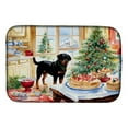 thumbnail image 1 of 21 x 14 in. Unisex Rottweiler Christmas Cookies Dish Drying Mat, 1 of 1