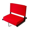 thumbnail image 1 of 21 x 14 x 16 in. Stadium Chairs for Bleachers with Back Support, Red, 1 of 1