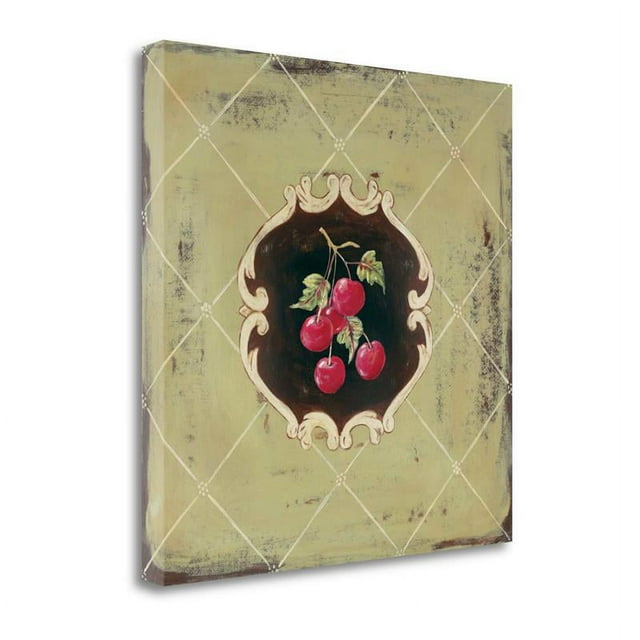 21" x 21" Cherise By Jo Moulton - Wall Art Print on Canvas Fabric Multi-Color