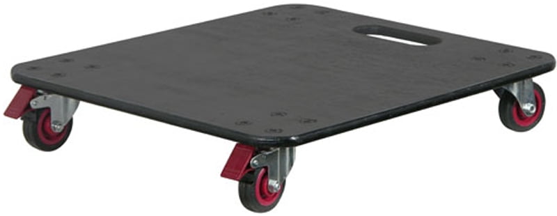 21" x 24" Dolly Plate 1/2" Thick with 3" Casters (2 with Brakes)